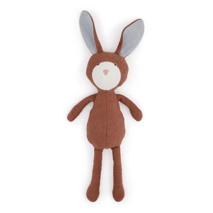 Lucas Rabbit in Picnic Overalls Jen\'s Baby Organic –