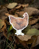 Chicken Vinyl Sticker - Rhode Island Red Hen Sticker