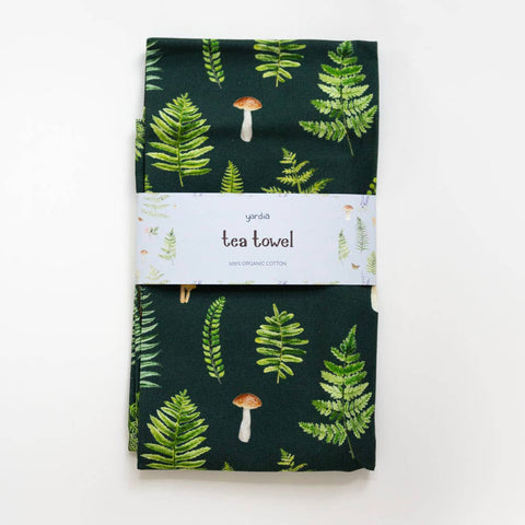 Fern Tea Towel - Organic Cotton Kitchen Towel