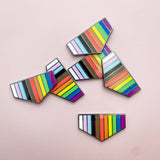 Pronoun + Flag Set Bulk Badges (Bottom Only)