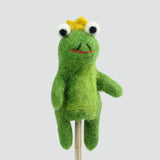 Felt Finger Puppets - Frog Prince