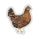 Speckled Sussex Chicken Vinyl Sticker