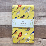 Backyard Birds Tea Towel - Organic Cotton Kitchen Towel