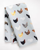 Chicken Tea Towel - Organic Cotton Kitchen Towel