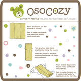 OsoCozy Organic Cotton Prefold Cloth Diapers - 6 packs