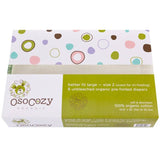 OsoCozy Organic Cotton Prefold Cloth Diapers - 6 packs