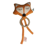 Organic Mini Fox Rattle With Teething Ring