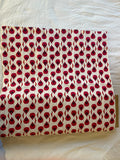 Cardinal Stagger Stretchy Organic Cotton Fabric