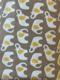 Flannel Organic Cotton Flannel Elephant Pattern Fabric