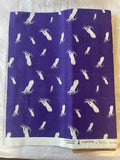 Octopus School Purple Pattern Organic Cotton Fabrics