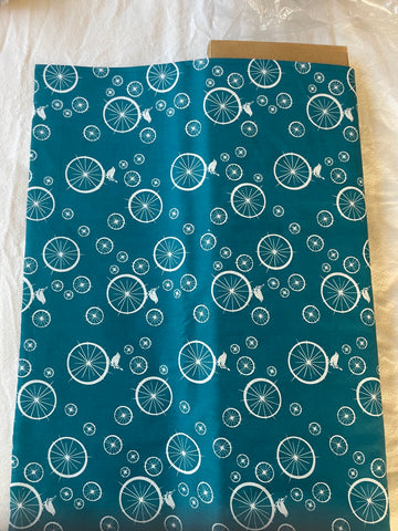 Birdie Spokes Pattern Organic Cotton Fabric