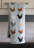 Chicken Tea Towel - Organic Cotton Kitchen Towel