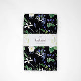 Night Garden Tea Towel - Organic Cotton Towel