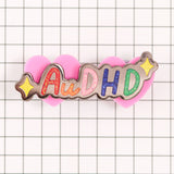 AuDHD  autistic + ADHD neurodivergent enamel pin