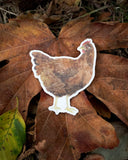 Chicken Vinyl Sticker - Rhode Island Red Hen Sticker